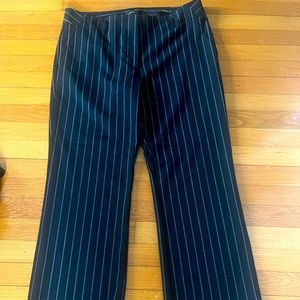 LOFT brand Black Career Pants w/pinstripes.  Size 12.